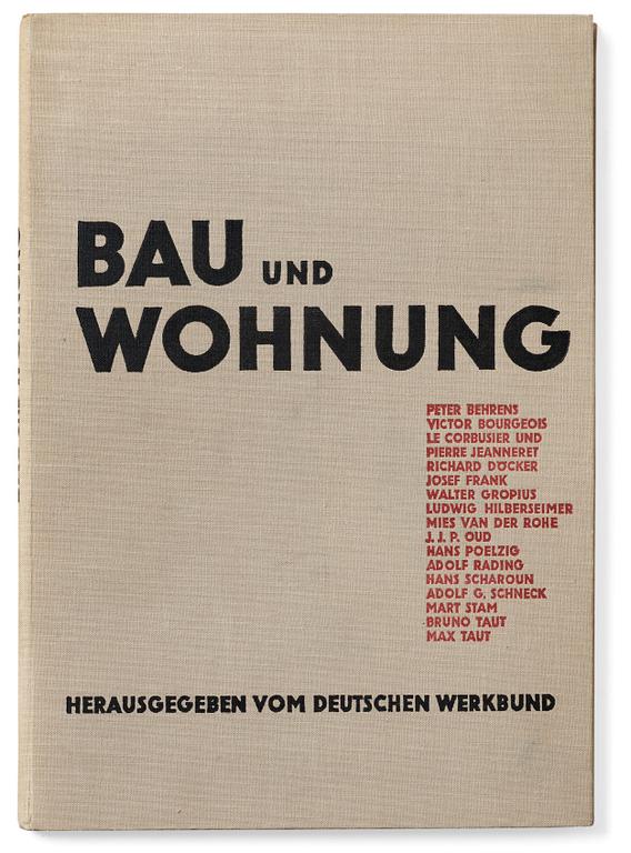 JOSEF FRANK and others. 'Bau und Wohnung'.