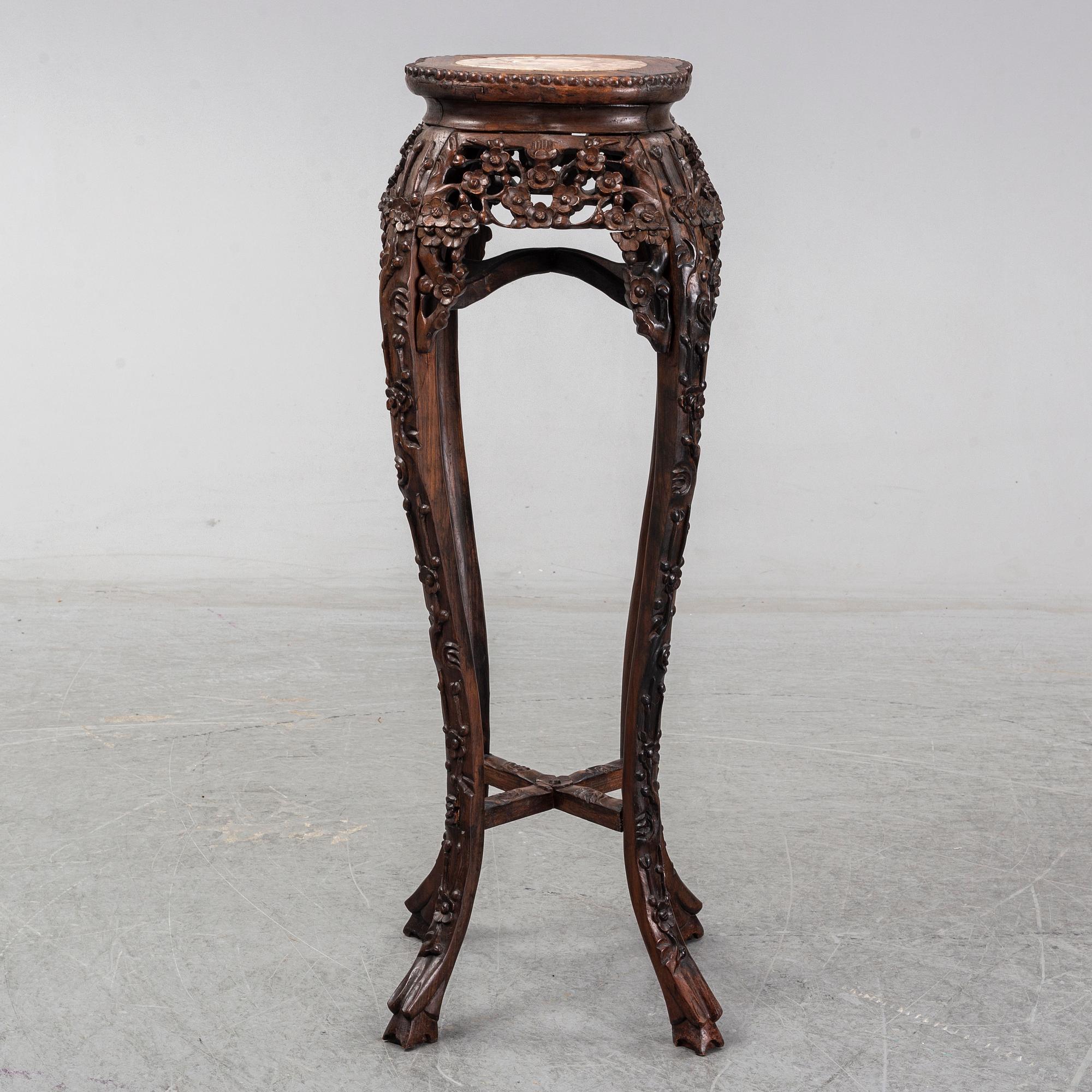 A Chinese wooden stand, 20th century.