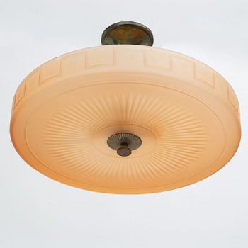 Harald Notini, taklampa, modell "6650", Arvid Böhlmarks Lampfabrik, 1930-tal.