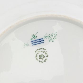 Plates 2 pcs "Flora Danica" Royal Copenhagen Denmark 1964 and 1966 porcelain.