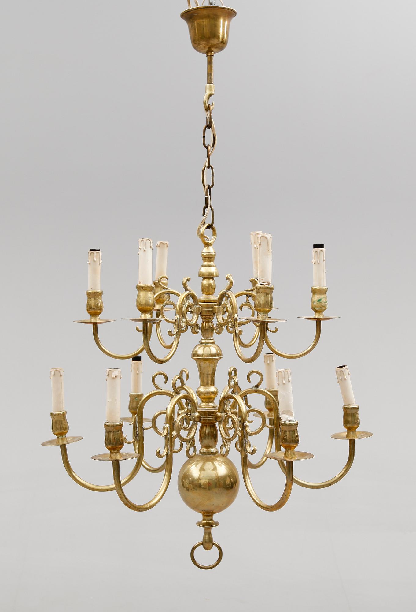 TAKKRONA, barockstil, 1900-talets mitt. Höjd ca 70 cm.