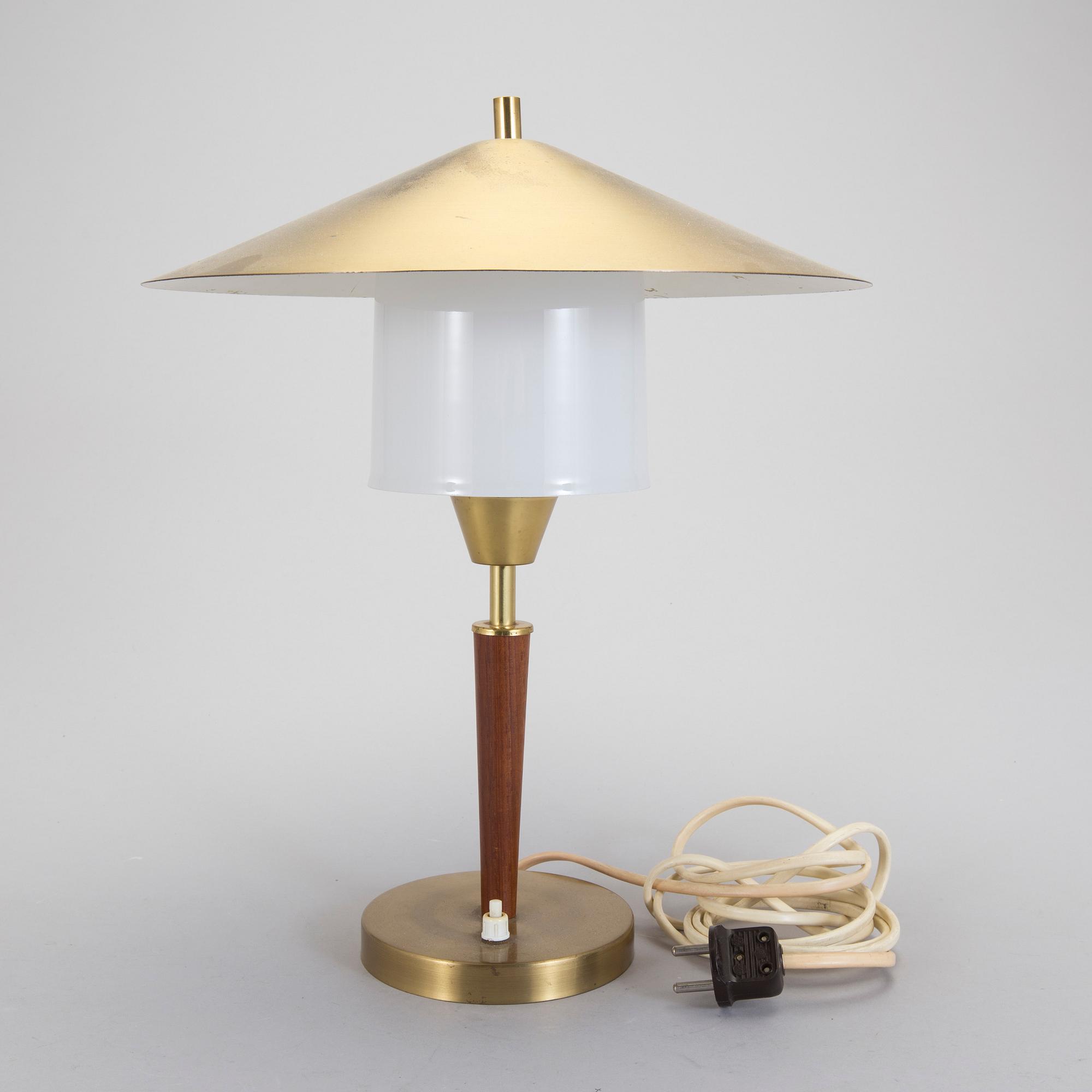 BORDSLAMPA, 1900-talets mitt.