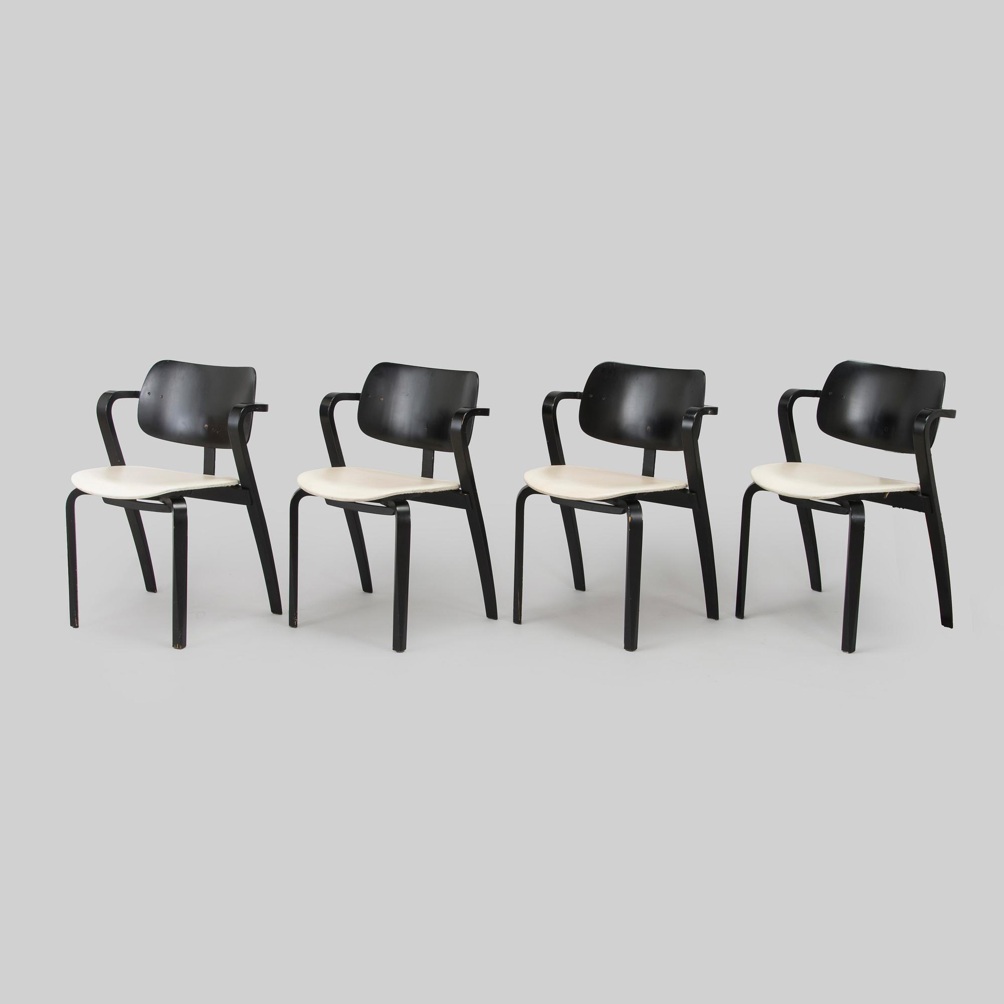 Ilmari Tapiovaara, karmstolar, 4 st, "Aslak", Asko 1960-tal.