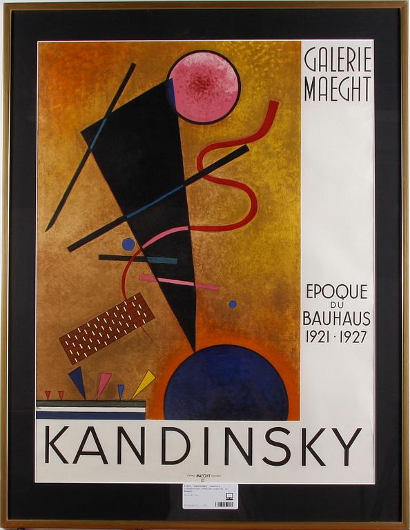 KANDINSKY, WASSILY. Litografisk affisch utgiven av Maeght.