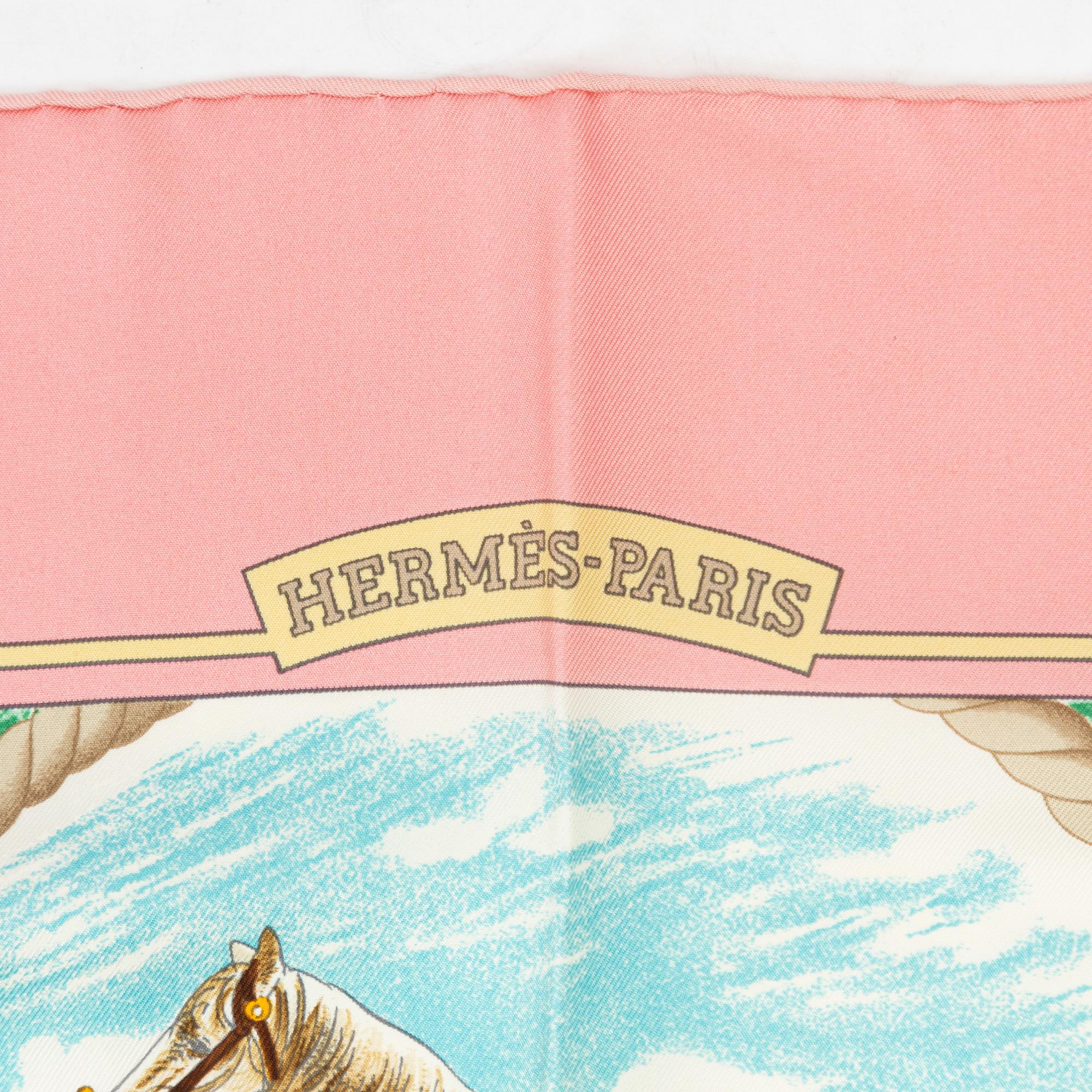 Hermès, scarf, "Auteuil en Mai",