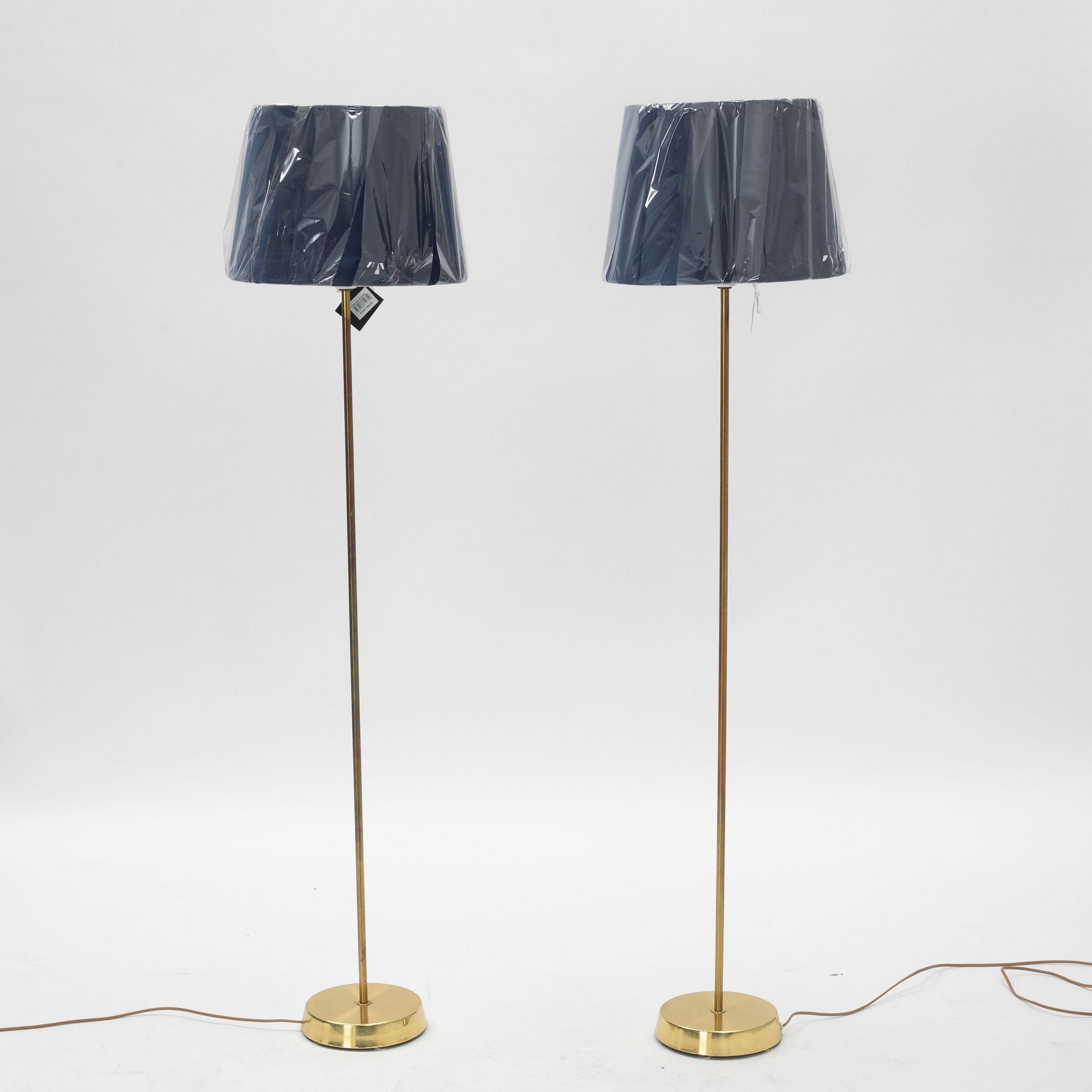 A pair of floor lights, Möller Armatur Eskilstuna, 1950's/60's.
