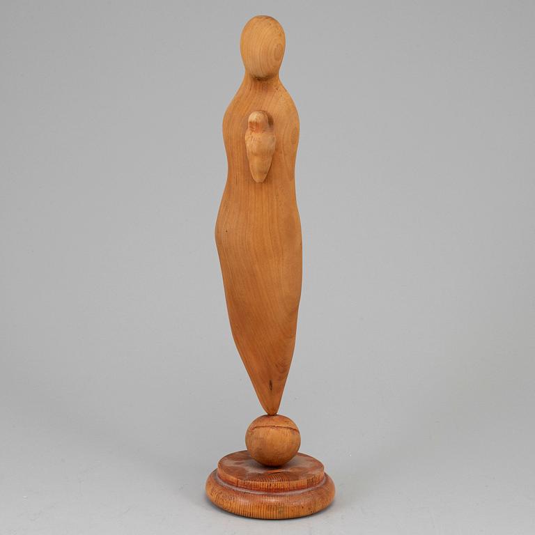 JAN NALIWAJKO, skulptur, trä, signerad.