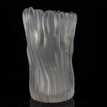 TAPIO WIRKKALA, a "Jäkälä / Lichen" mould-blown acid frosted glass vase, Iittala, Finland 1950's.