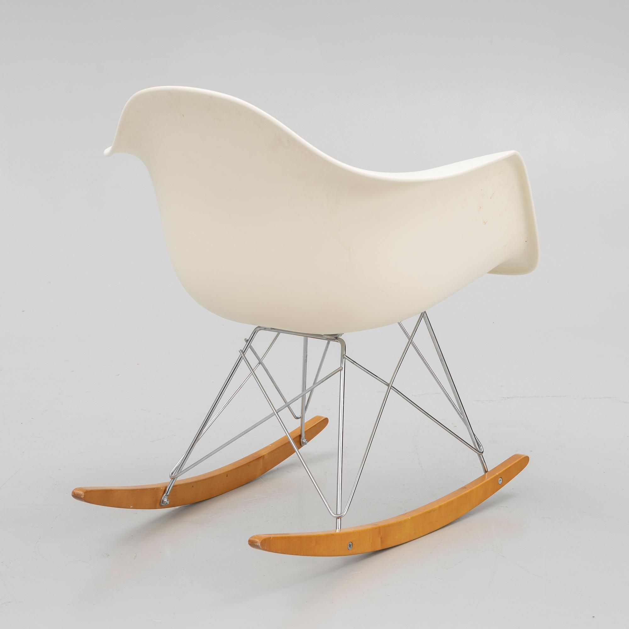 Charles & Ray Eames, an 'RAR' plastic armchair, Vitra, 2012.