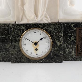 An art noveau mantle clock, early 20th century.