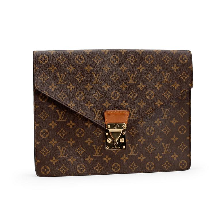 LOUIS VUITTON, a monogram canvas portfolio.