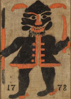 3 Flags for wolf hunting, inscribed 1778.