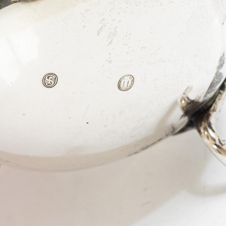 Silver, 5 pieces, Sweden and Denmark, 20th century.
