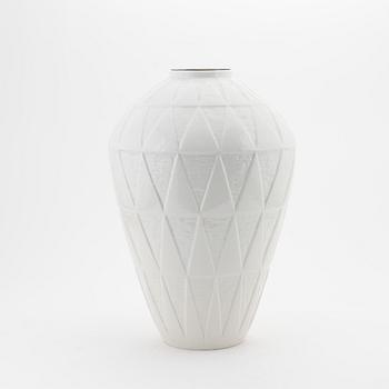 A mid 20th century stoneware vase by Hertha Bengtsson, Rörstrand, Sweden.