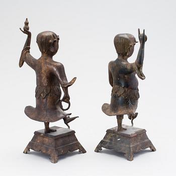 Two bronze sculptures, early 20th century.