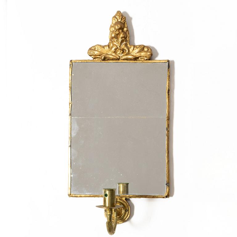 Spegellampetter, ett par, empirestil, 1900-tal.