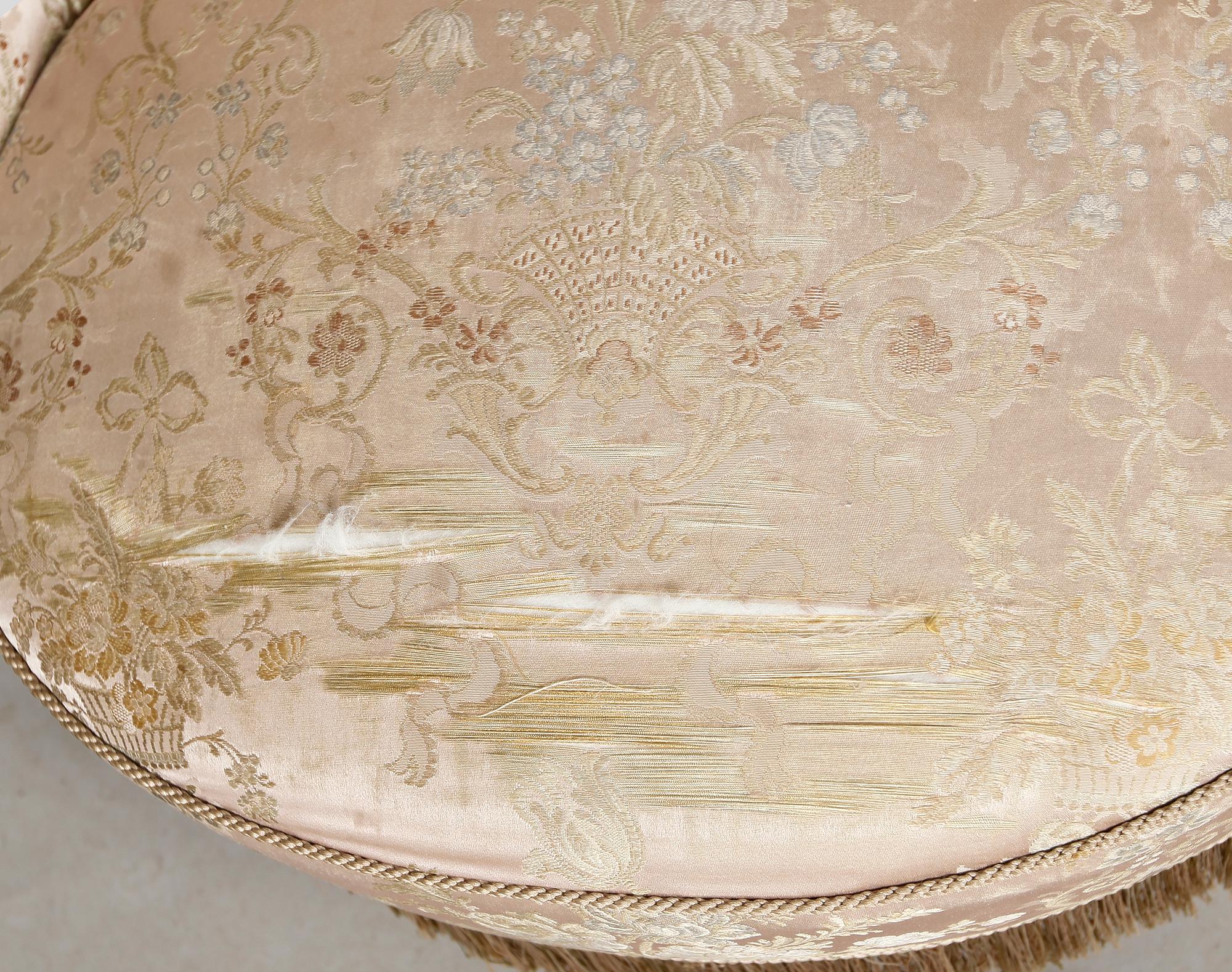 FÅTÖLJER, 1 par, sent 1800-tal.