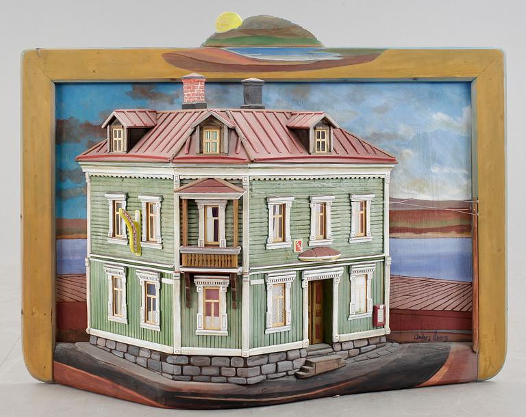 ANDERS ÅBERG, väggskulptur, signerad.