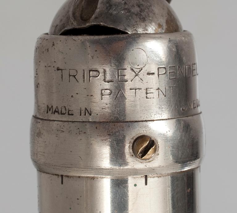 INDUSTRILAMPA, "Triplex", Johan Petter Johansson, 1940/50-tal.