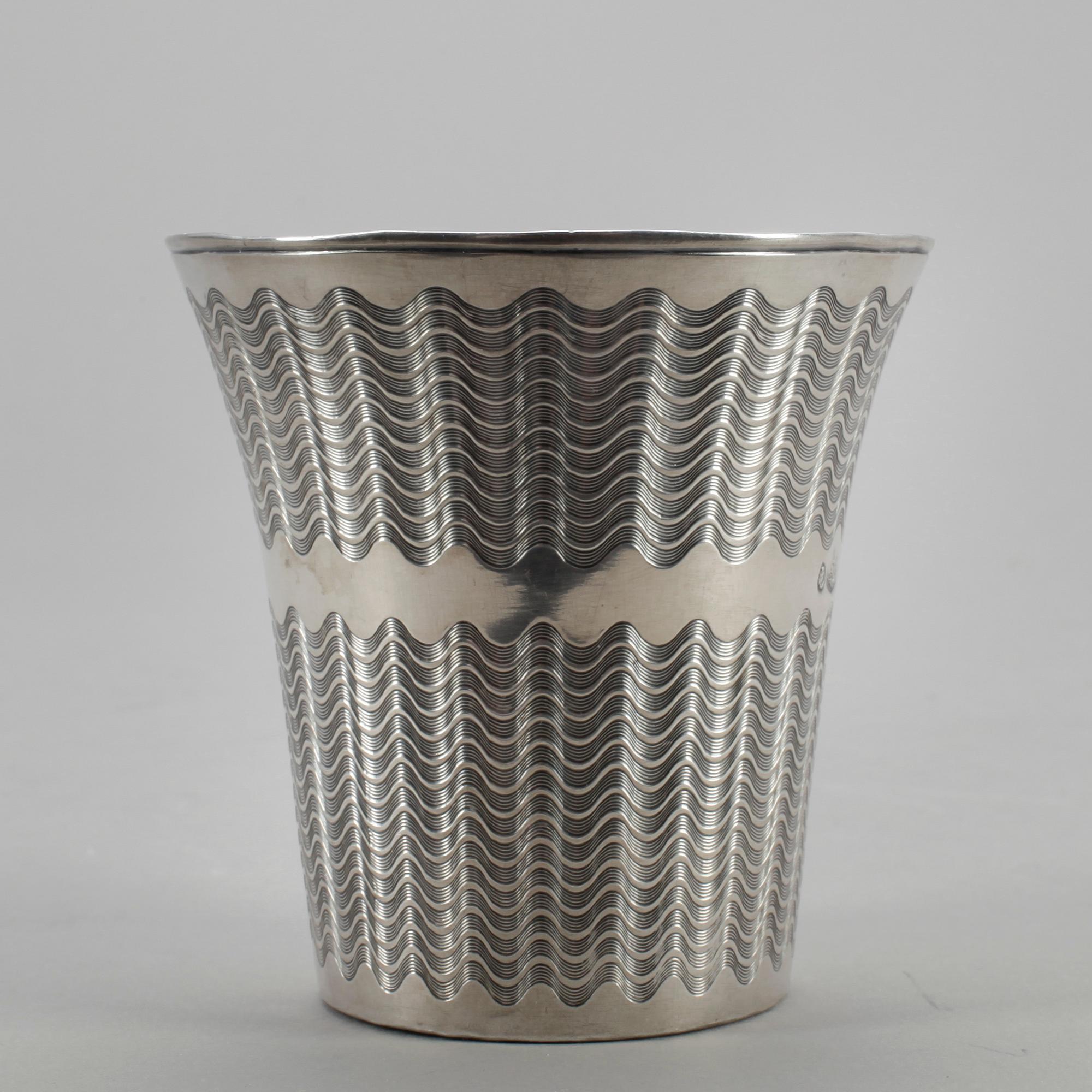 BÄGARE, silver, Turkiet, troligen omkring 1900, vikt 91 gram.