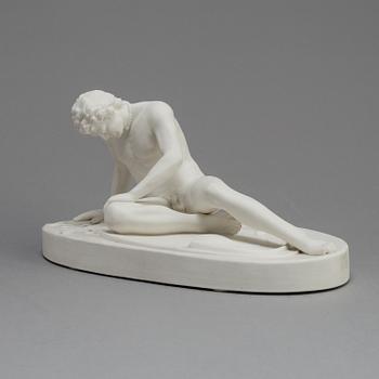 FIGUR, parian, Gustafsberg 1891.