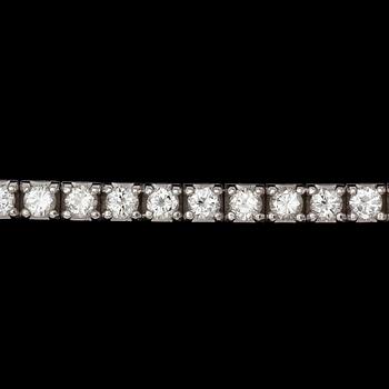 959. A brilliant cut diamond bracelet, tot. 5.85 ct.