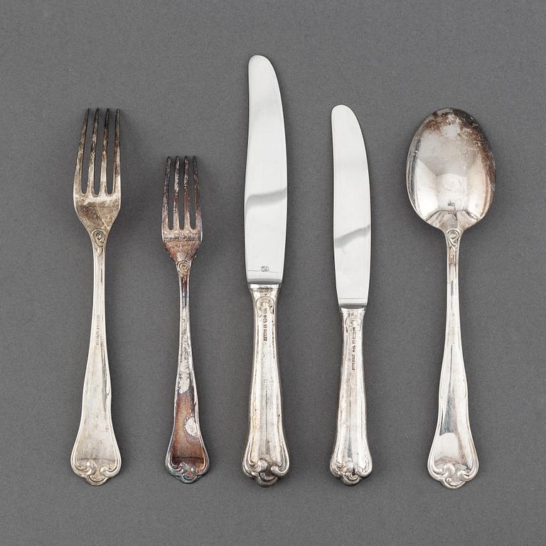 MEMA, bestick, 60 delar, silver, modell Symfoni.