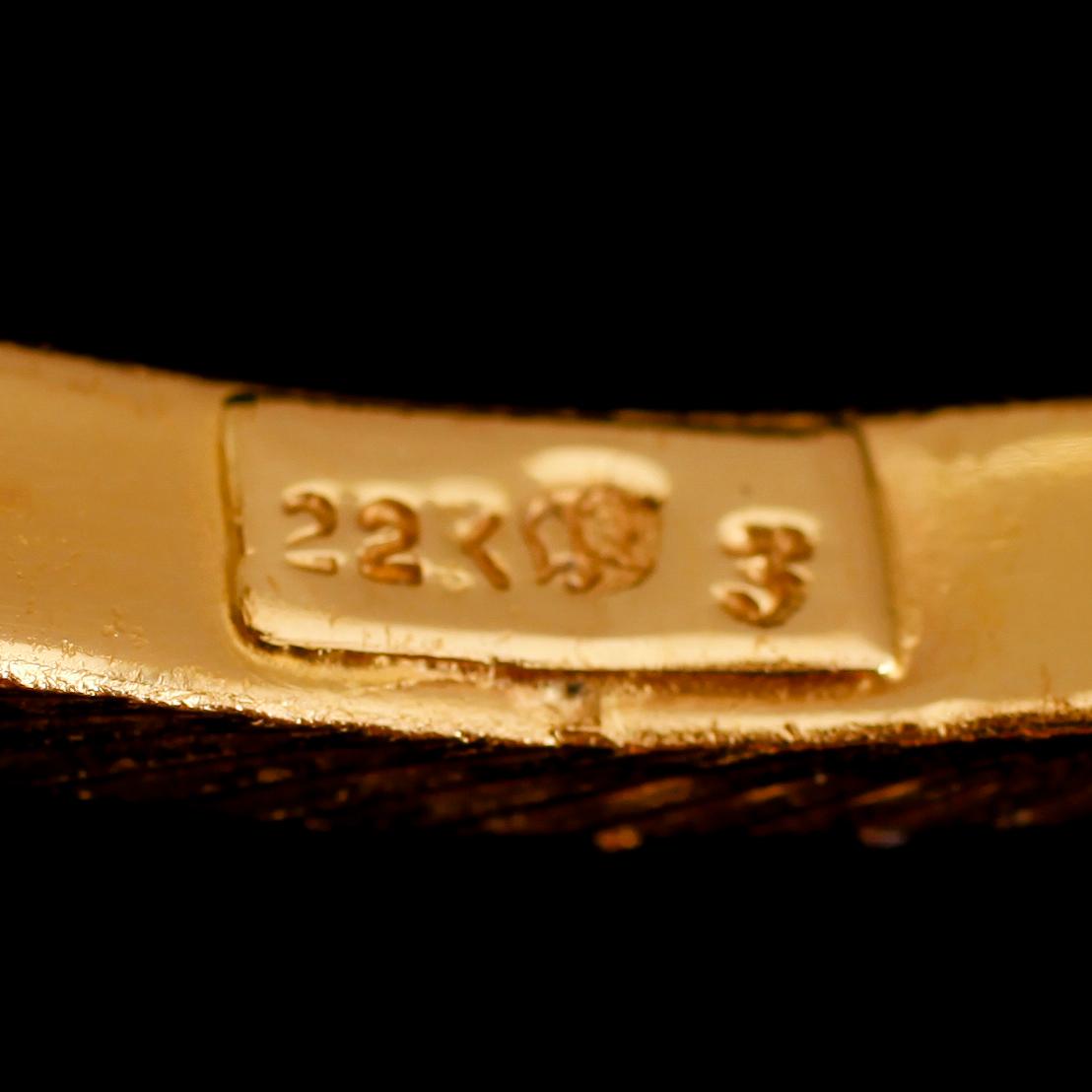 ARMBAND, 22 k guld. Vikt ca 18 gram.