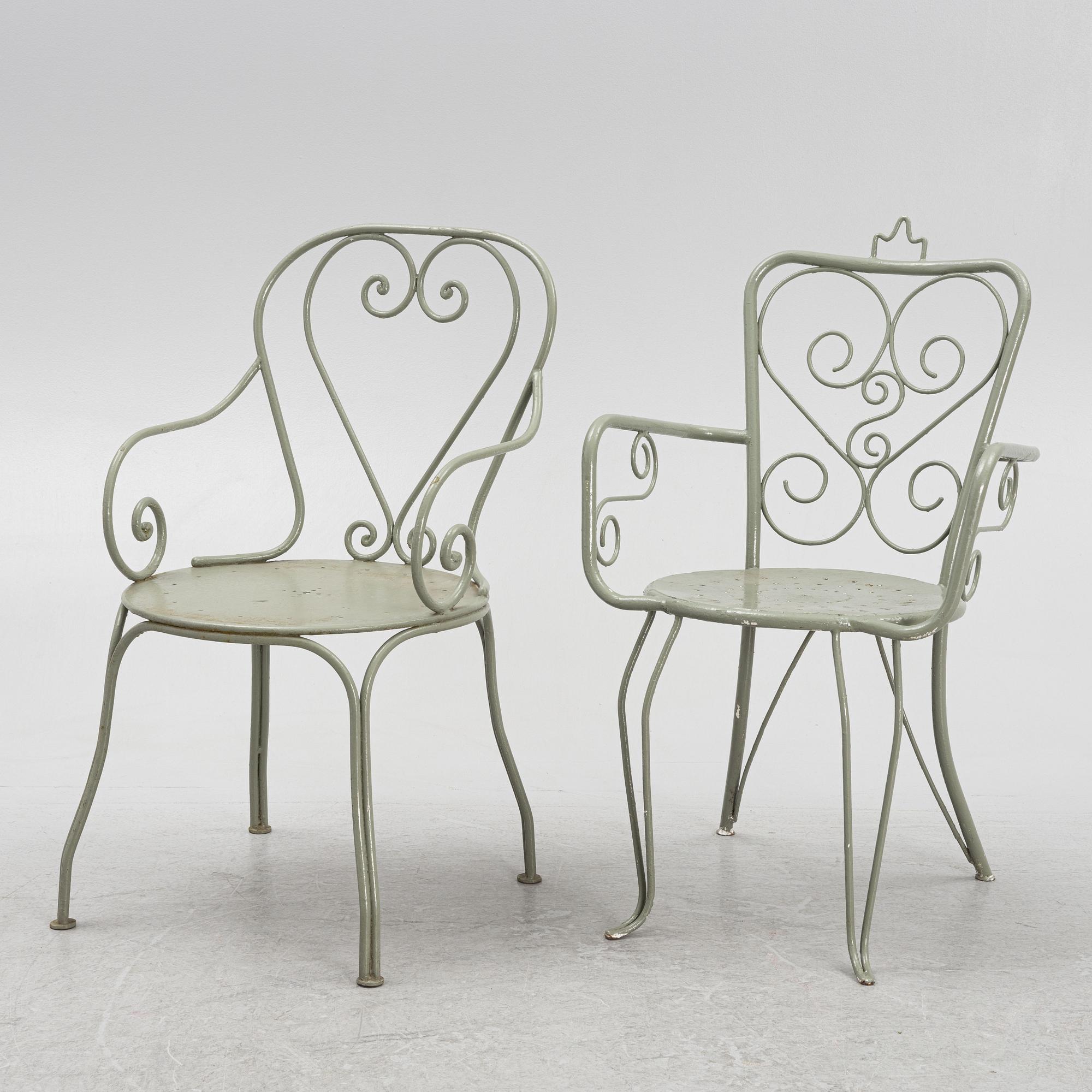 Trädgårdsgrupp, 6 delar, 1900-talets mitt.