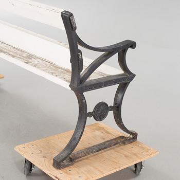 FOLKE BENSOW, trädgårdssoffa, Näfveqvarns Bruk, 1900-talets första hälft.