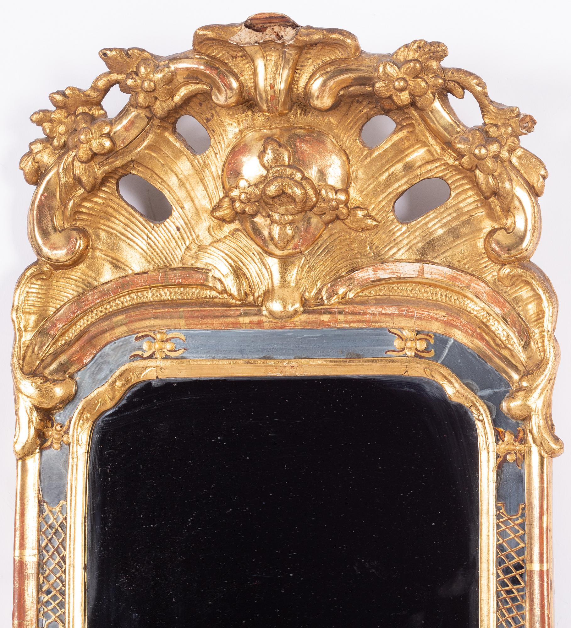 Mirror, Rococo, mid-18th century.