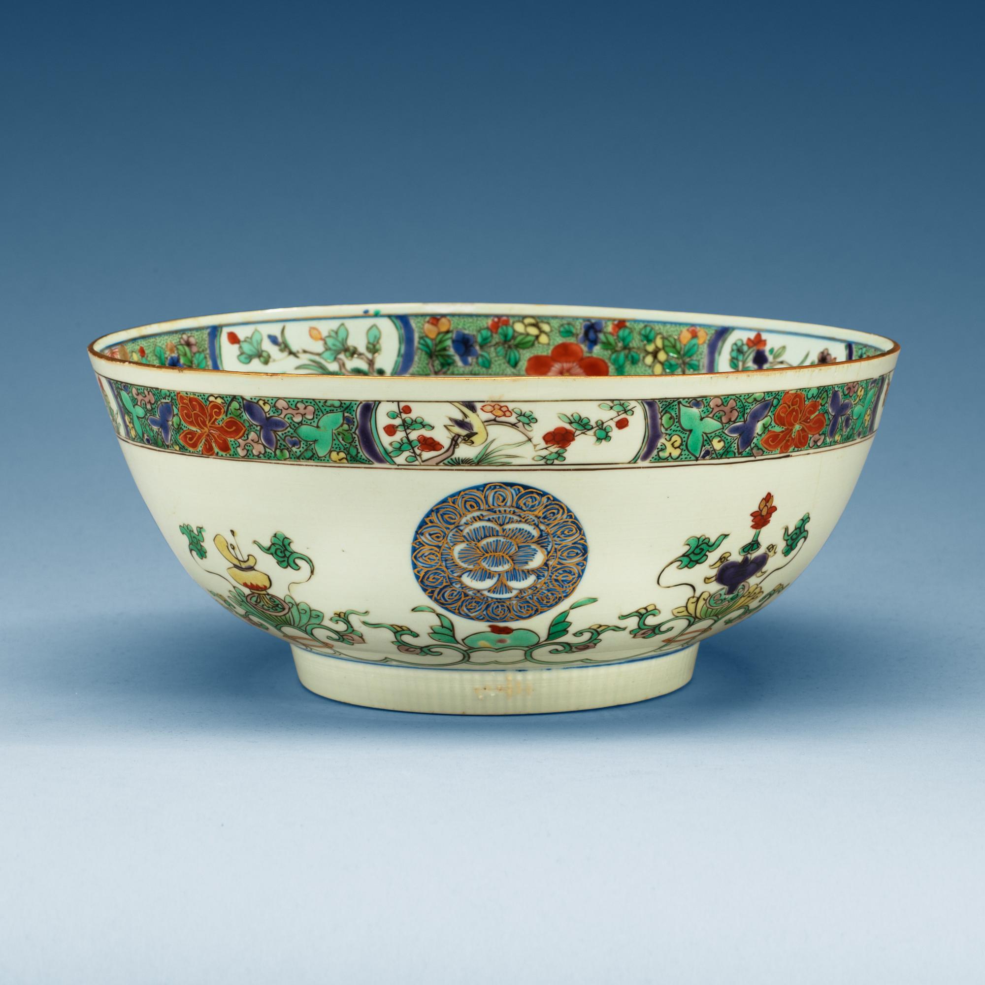 BÅLSKÅL, porslin. Qing dynastin, Kangxi (1662-1722).