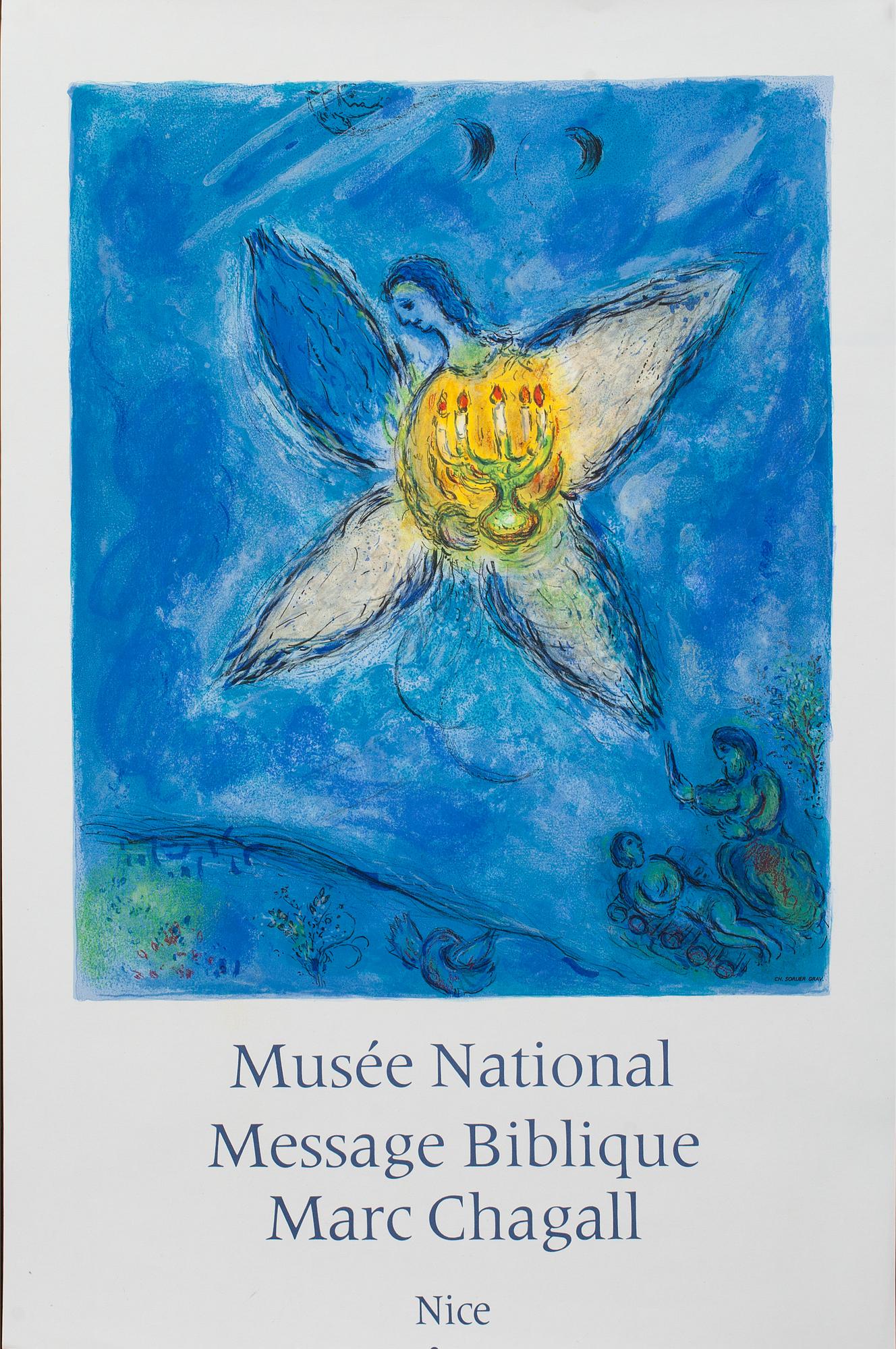 MARC CHAGALL , affisch, Sorlier 1973.