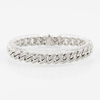 Armband 18K vitguld med åttkantslipade diamanter.