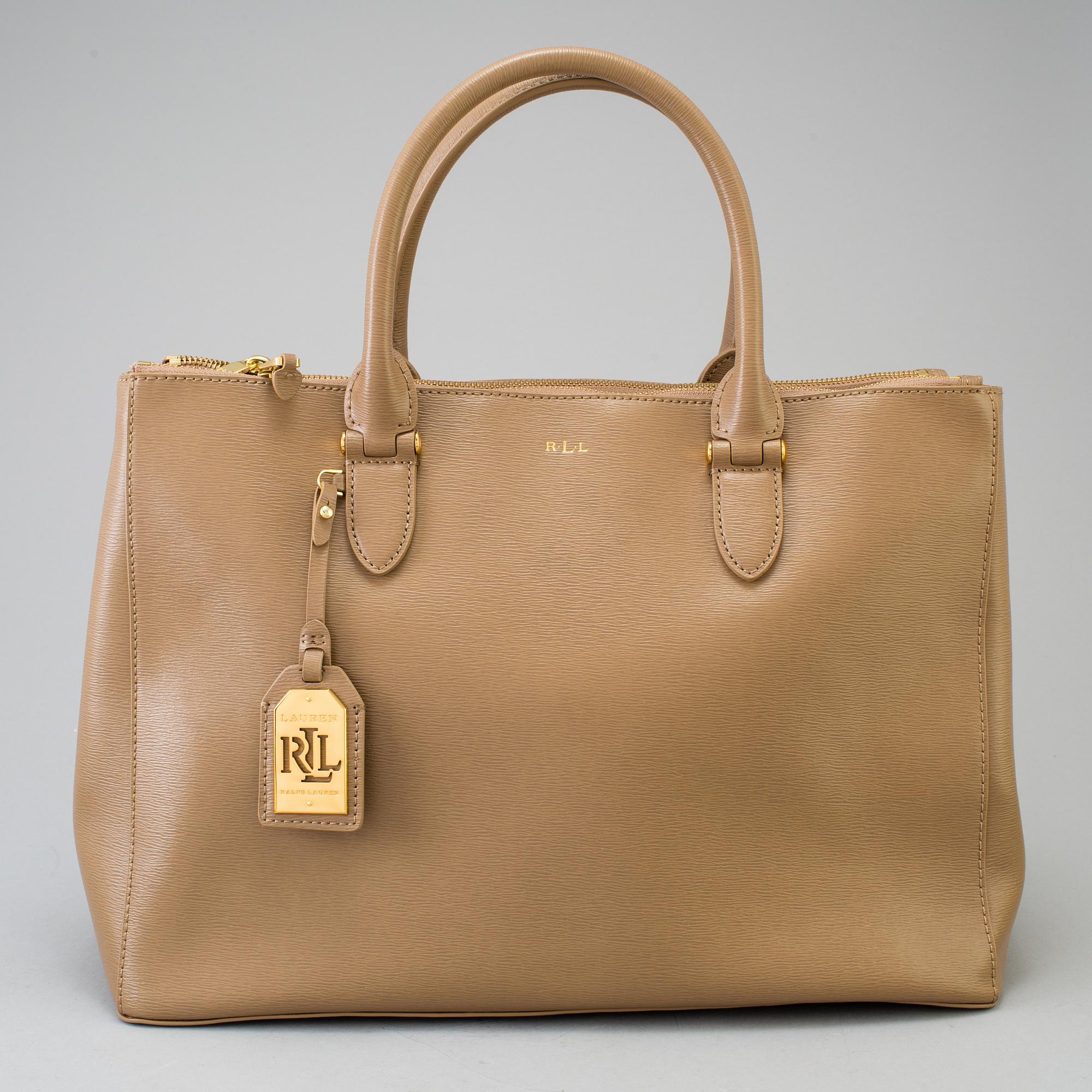 a Newbury Double Zip Satchel bag by Ralph Lauren. Bukowskis