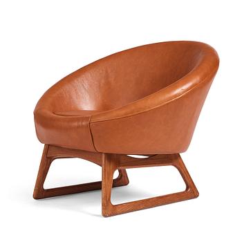 Kurt Østervig, a '57A' easy chair, Rolschau Møbler, Denmark, 1950s.