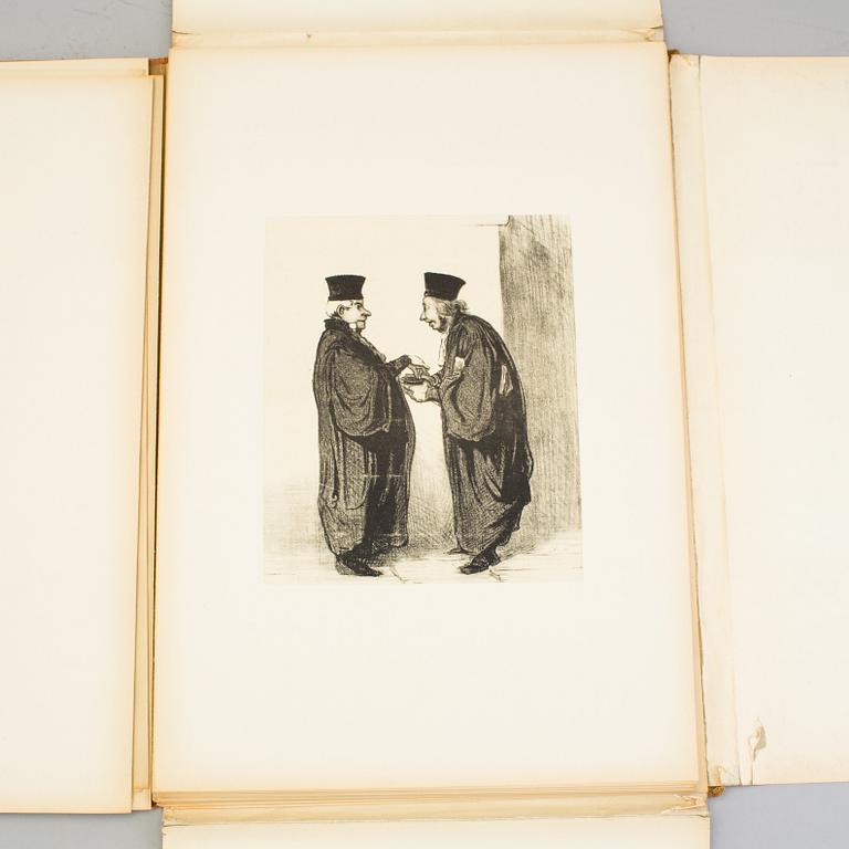 HONORÉ DAUMIER (After), portfolio with 40 + 5 lithographs, published 1918.