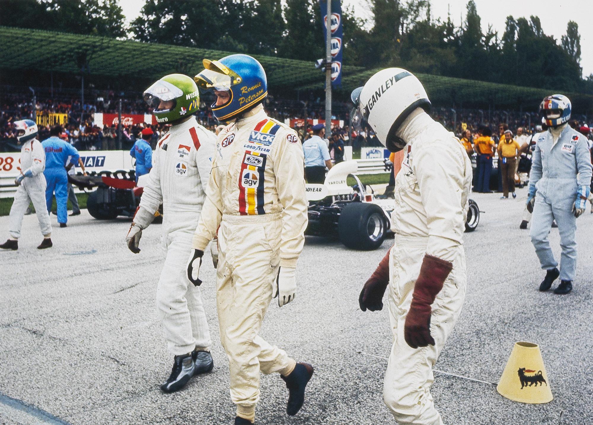 Kenneth Olausson, “Ronnie Peterson and Reine Wisell at the Monza Circuit, 1972”.