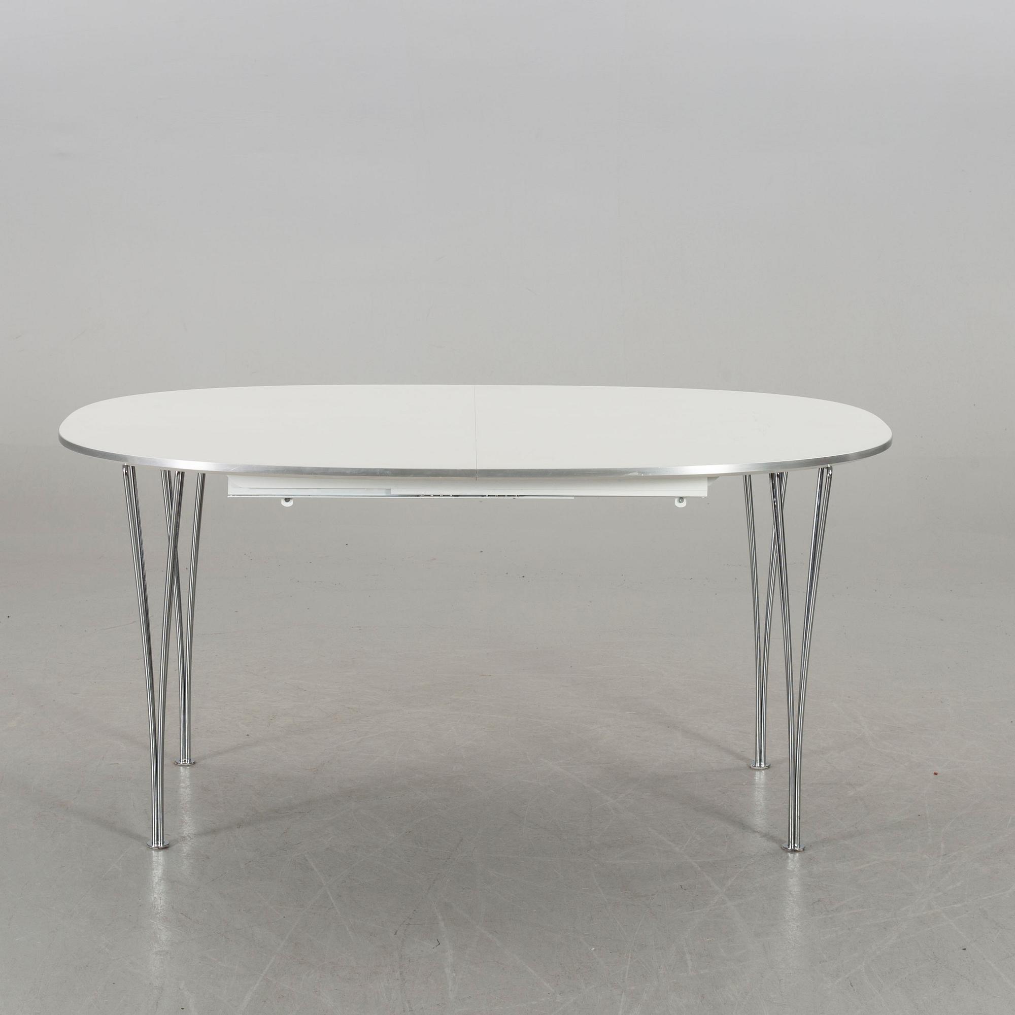 A BRUNO MATHSSON AND PIET HEIN "SUPERELLIPS" TABLE, Fritz Hansen, Denmark.