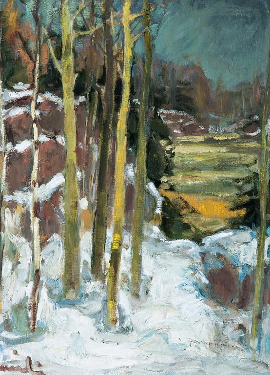 Olavi Laine, FOREST IN EARLY SPRING.