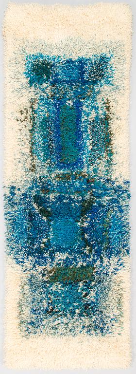 Terttu Tomero, a Finnish long pile rug for Neovius. Circa 195x65 cm.