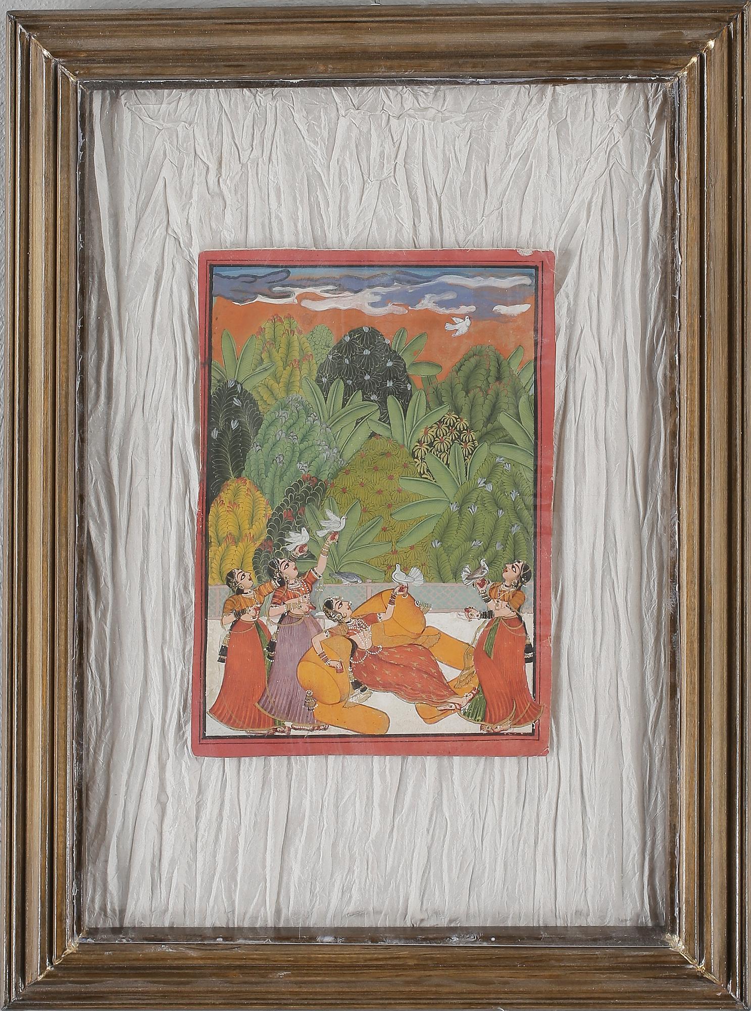 OKÄND KONSTNÄR, gouache, Indien, osignerad.