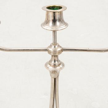 Candelabras, a pair by Oscar Nilsson Eskilstuna, early 20th century.