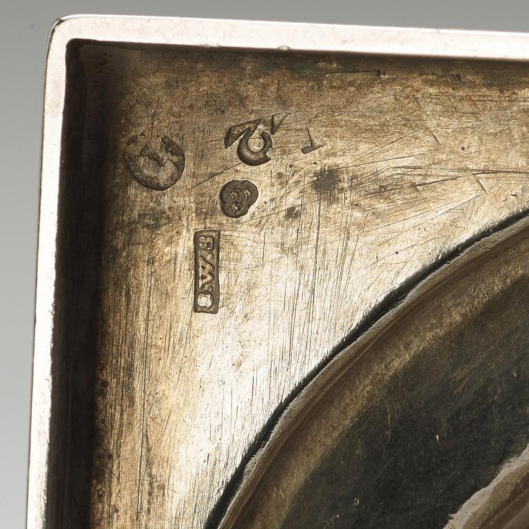Stephan Westerstråhle, ljusstakar, ett par, silver, Stockholm 1793. Gustavianska.