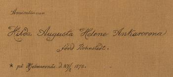 AXEL SMITH, olja på duk, signerad och daterad 1923.