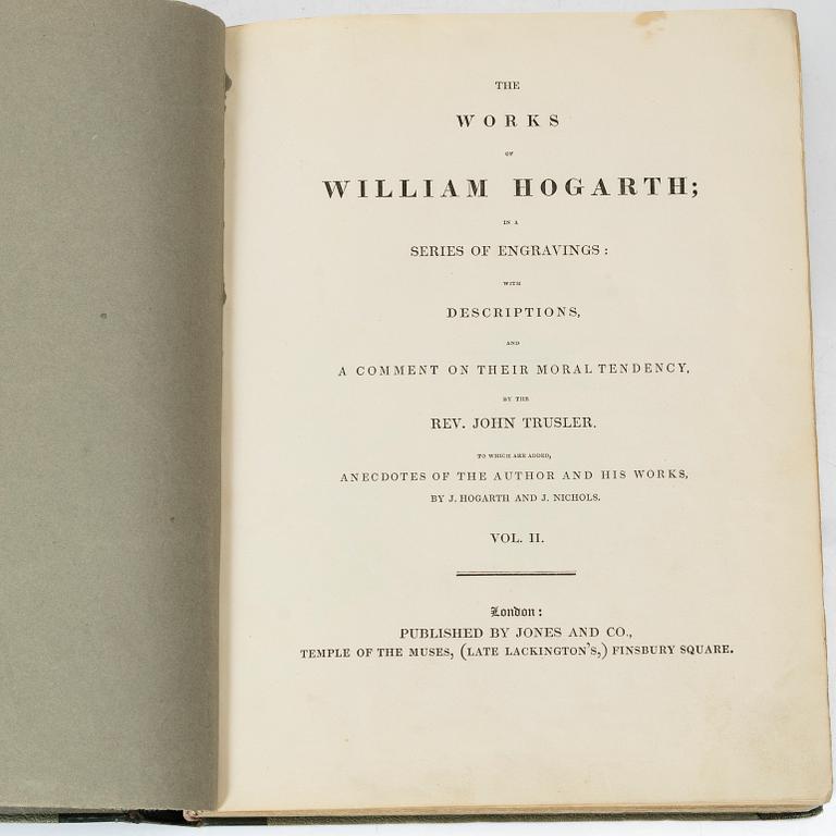 En samling konstböcker, 12 volymer, 1823-1969.