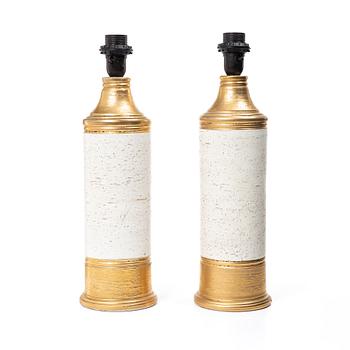 Table lamps, a pair, Bergboms, second half of the 20th century.