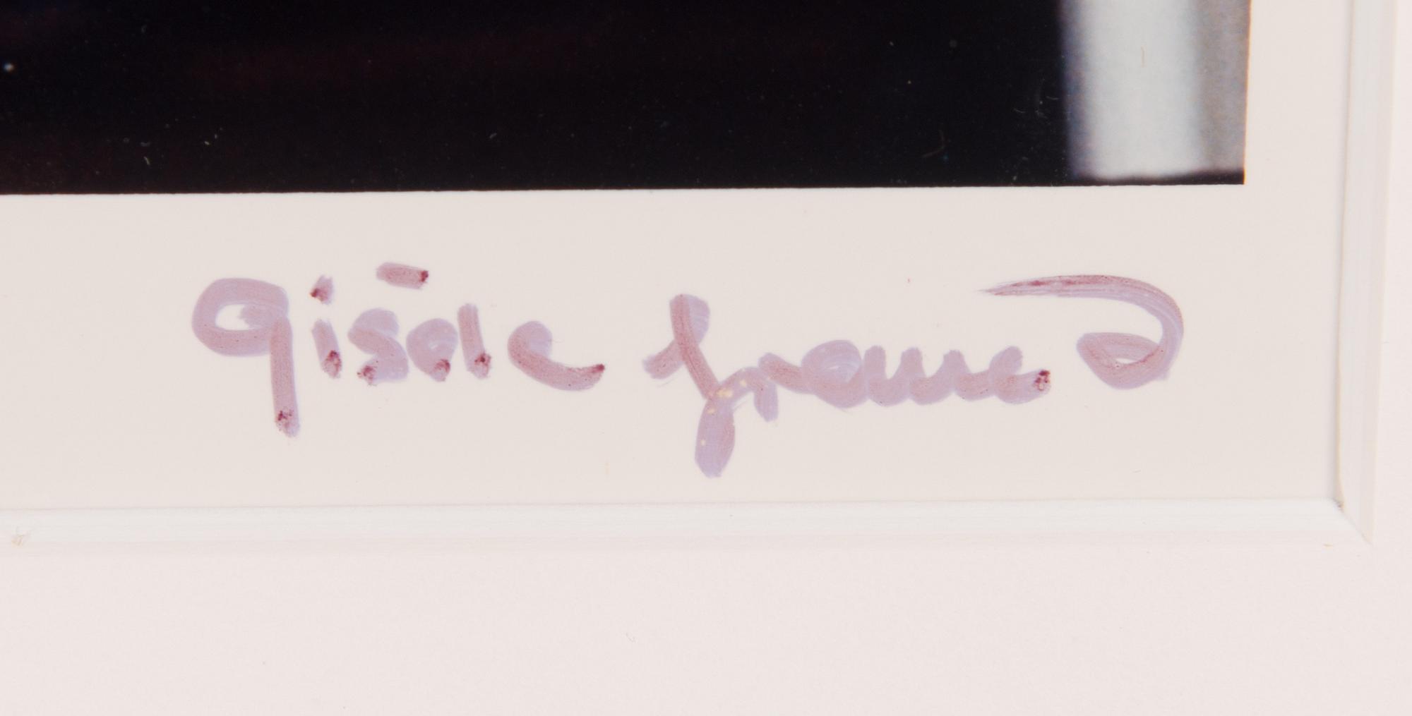 Gisèle Freund, photograph, signed and stamped.