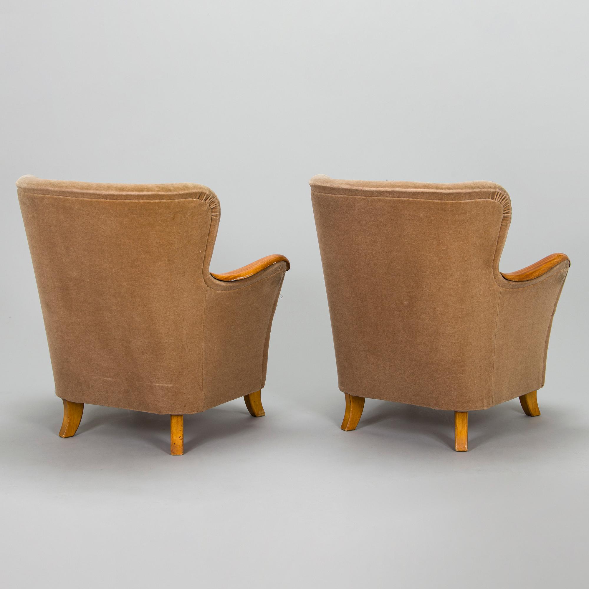 Fåtöljer, ett par 1950-tal.