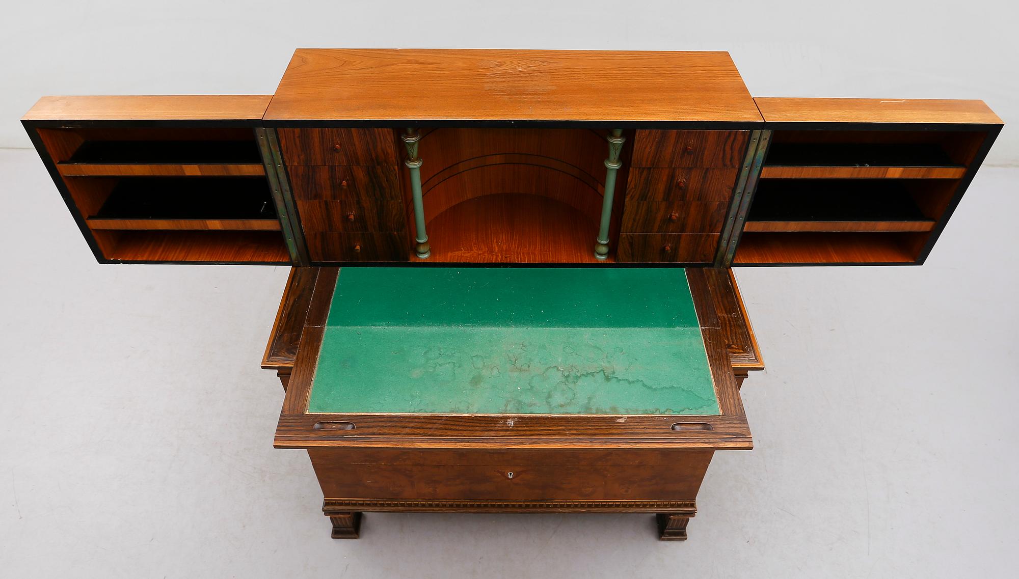 SEKRETÄR SAMT STOL, Erik Chambert, art déco.